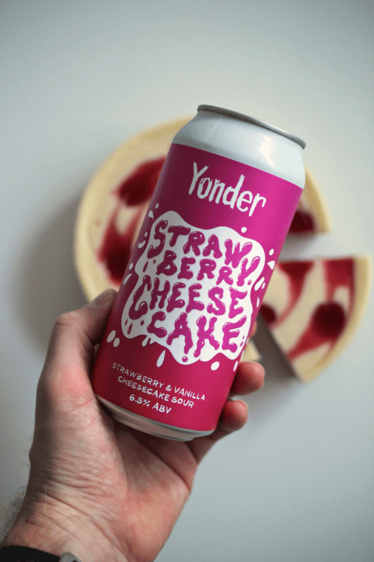 Beer: Yonder - Strawberry Cheesecake, Sour Beer by IPAokay