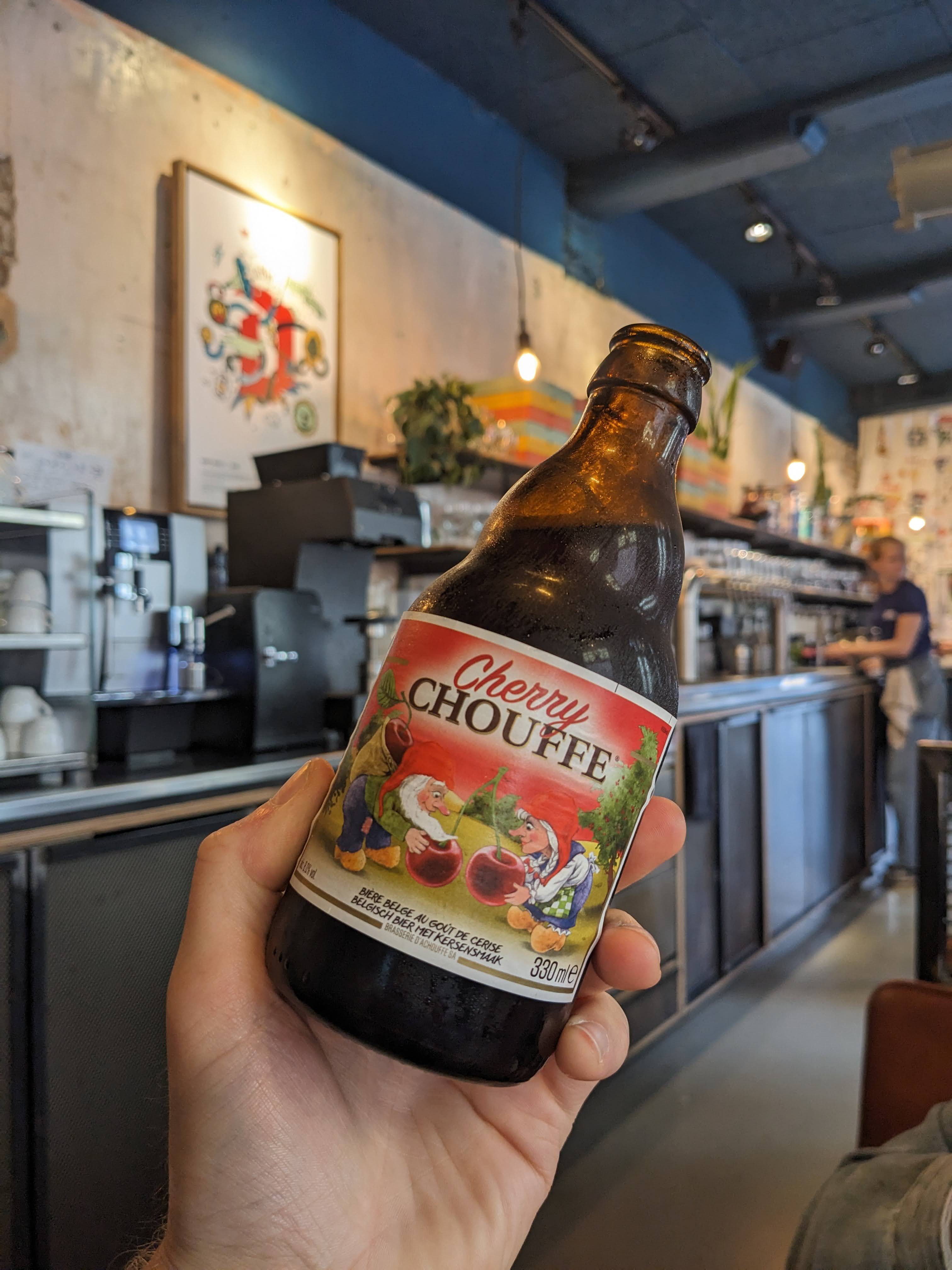 Beer: Chouffe - Cherry Chouffe, Belgian Beers by IPAokay