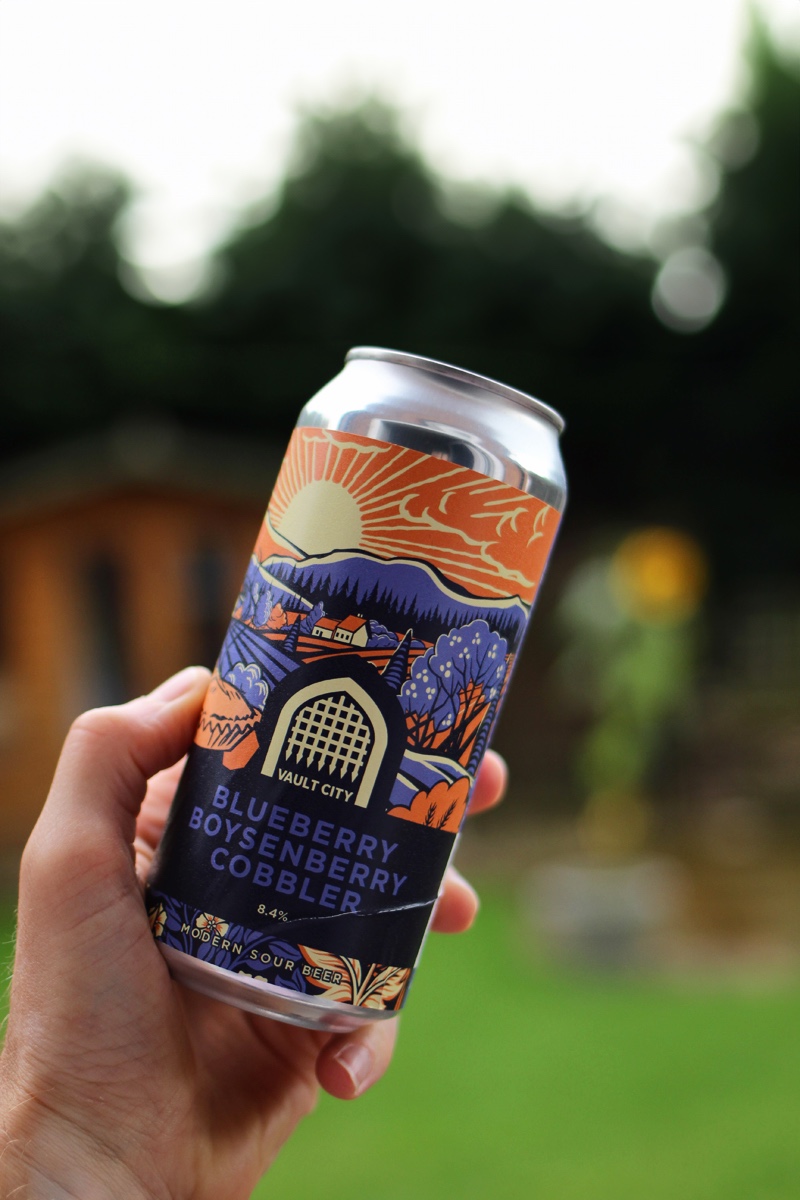 Beer: Vault City - Blueberry Boysenberry Cobbler, Sour Beer by IPAokay Beer: Vault City - Blueberry Boysenberry Cobbler, Sour Beer by IPAokay